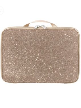 Riki Loves Riki Sparkle Sequin Travel Carry Case - Champagne Sparkle